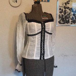 Witchy, gothy corset top.🖤✨🔪